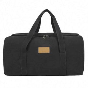 Free Sample 2023 trending wholesale <b>black</b> <b>canvas</b> branded large capacity sport <b>bags</b> with custom print - Product Image 2
