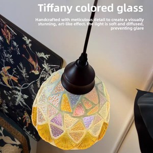 Lustre en verre en forme de petite coquille de lune, design artistique créatif, pour salon, chambre à coucher, chevet, porche, lampes d'ambiance, <span class=keywords><strong>suspension</strong></span> LED - Product Image 5