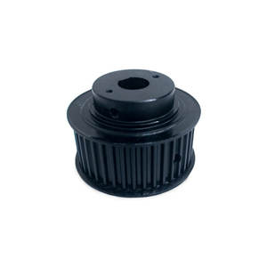 Polea dentada recta de nailon de plástico negro, engranajes rectos, poleas de correa síncrona, engranajes - Product Image 3