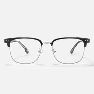 Monture de lunettes demi-cerclées Mirror One Factory 8094, taille moyenne, protection contre la lumière bleue, lunettes optiques pour hommes et étudiants - Product Image 5
