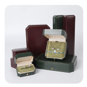 Luxury Octagonal <b>Jewelry</b> Packaging <b>Box</b> With Gold <b>Stitch</b> Soft Suede Lining Multi Sizes Custom Logo <b>Jewelry</b> Storage <b>Box</b> - Product Image 5