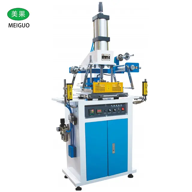 Pneumatic Hot Stamping Foil Machine Automatic Gilding Pressing Machine for card/Wallet/Bag/Notebook Leather Embossing
