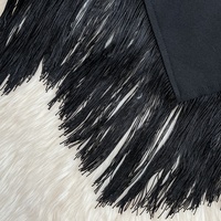 Jupe d'Été à Franges Taille Haute Irrégulière Moulante et Sexy