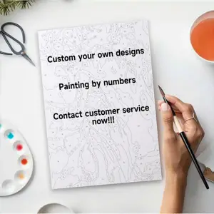 Custom Paint By Number Kits Paintworks DIY Oil Painting By Numbers For Kids And Adults Beginner Home Decor Low Moq Wholesale