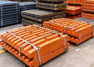 แผ่นเหล็กกล้าแมงกานีสสูงสำหรับชิ้นส่วนสึกหรอของเครื่องบด ยี่ห้อ TX น้ำหนัก 750 กก. สีตามสั่ง สำหรับการทำเหมืองแร่ - Product Image 2