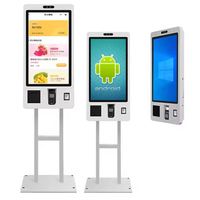 Kiosque tactile pour restauration rapide, machine de paiement en libre-service personnalisée pour cantine, système de caisse enregistreuse haute vitesse POS