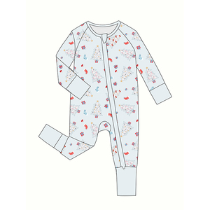 <span class=keywords><strong>Pijama</strong></span> de bambú con cremallera <span class=keywords><strong>para</strong></span> bebé recién nacido, pelele de Navidad, ropa de bebé - Product Image 5