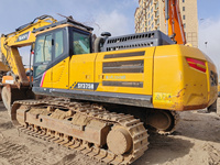 Excavadora Grande SANY SY375H de 35 Toneladas en Buen Estado de Funcionamiento, Excavadora Usada con Motor Isuzu Original y Bomba Hidráulica Principal