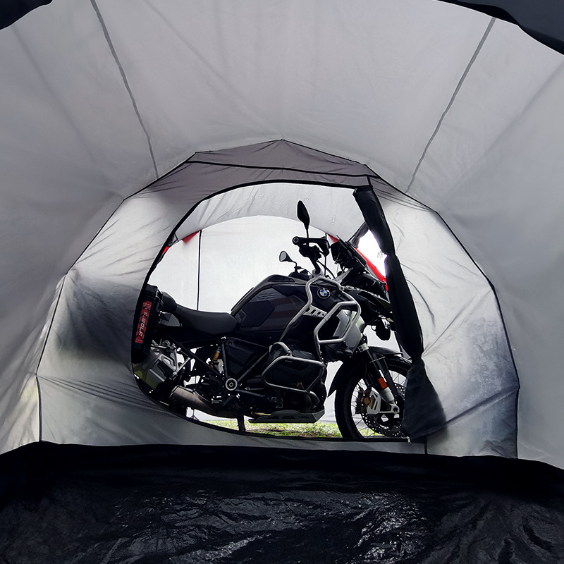 Double Layer Motorcycle Tent for 2 Person Camping & Touring