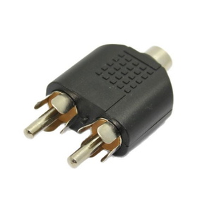 2 colokan RCA jantan ke konektor kabel audio Y Splitter Jack Stereo betina 3,5 mm - Product Image 4