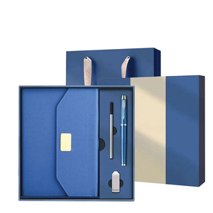 Sang Trọng A5 Kinh Doanh Kế Hoạch Chương Trình Máy Tính Xách Tay Thiết Lập Bút USB Biểu Tượng Tùy Chỉnh Hộp Quà Tặng 100 Trang Loose-Leaf Ràng Buộc Phong Cách Thiết Kế Từ Tính - Product Image 1