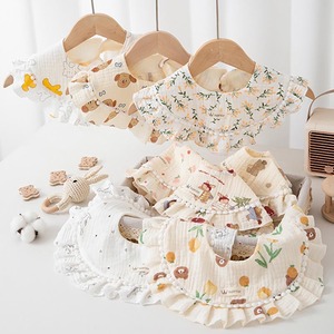 Bavoirs en mousseline pour bébé Bavoirs en coton unisexes pour garçons et filles Bavoirs en mousseline pour la dentition Bave à volants - Product Image 3