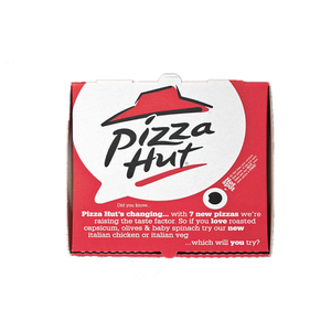 Caja de Embalaje de Cartón Corrugado Ecológico para Pizza y Sushi, Apta para Alimentos, Impresión a Color, Diseño Plegable - Product Image 3