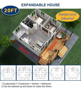 Casa Container Prefabbricata di Lusso Modulare per Camera da Letto, Casa Container Espandibile <span class=keywords><strong>Akay</strong></span> Prefab per Esterni - Product Image 2