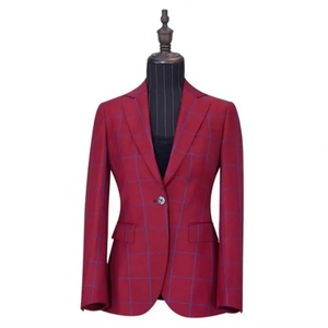 ชุดสูทผู้หญิงสไตล์เกาหลี ชุดทำงานสุภาพสตรี เสื้อเบลเซอร์ กางเกงขายาว ชุดทักซิโด้ สีน้ำเงิน ชุดสูทธุรกิจ - Product Image 6