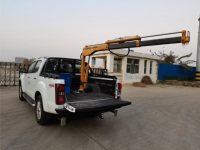 Grue de camionnette électrique 1 tonne DC12V/24V avec télécommande sans fil, grue à flèche pliante compacte