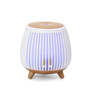 JCSY-105 Wood Style Ultrasonic <b>Humidifier</b> 0.5L USB Powered Aroma Diffuser For Home Office Desktop Use - Product Image 3