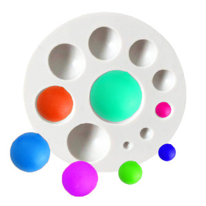 <span class=keywords><strong>Moule</strong></span> à Fondant de chocolat en Silicone, demi-dôme, moulage de sucre de décoration, Semi-sphère, pour la maison - Product Image 5