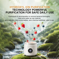 LD451 Purificateur d'aliments et de légumes automatique rechargeable Type-C à ions hydroxyle pour usage domestique et commercial