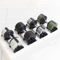 Ensemble d'haltères réglables en acier inoxydable avec logo personnalisé 1kg-40kg (40lb-80lb) Écologiques Antidérapants Ergonomiques pour l'entraînement de force