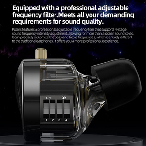 Audífonos Intrauditivos Profesionales CCA Polaris con Controlador Dinámico de Doble Cavidad y Interruptor para Audiófilos - Product Image 3