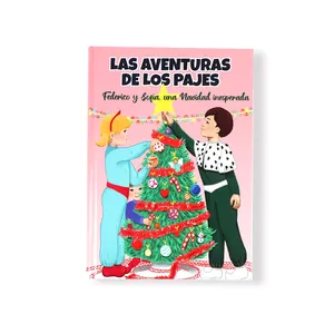 Personalizado capa dura crianças ilustração livro colorido Art Book impressão Christmas Story Book para crianças