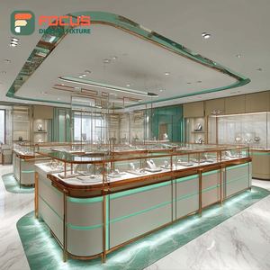 Custom Mall Jewelry Store Fixtures Polished Surface Brand Store Display Counter - Product Image 4