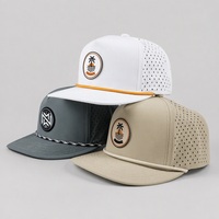 Gorra de Béisbol de 5 Paneles con Logotipo Personalizado de Alta Calidad, Parche de Silicona, Perforada con Láser, para Hombres y Mujeres, Gorra Deportiva para Correr