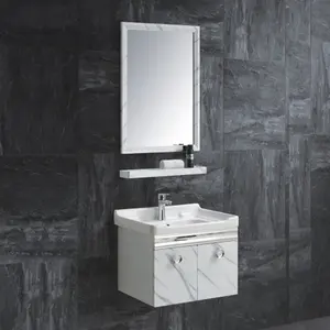 Badezimmermöbel-Set Waschbecken günstiger Edelstahl-Badezimmerschrank