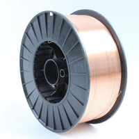 Fil de soudage ER70S-6 0,8 mm 1,0 mm en acier au carbone, fil solide MIG pour la fabrication d'acier doux