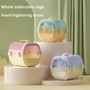 Taşınabilir Lüks Karikatür Tarzı PP Malzemeden Villa Hamster Kuş Kafesi, Dış Mekan Kullanımı İçin, Papağanlar, Küçük Kuşlar ve Diğerleri İçin Seyahat Dostu - Product Image 4