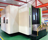 Centre d'usinage horizontal CNC Fanuc 5 axes BT50 pour métaux lourds DHM100, machine de gravure et de fraisage