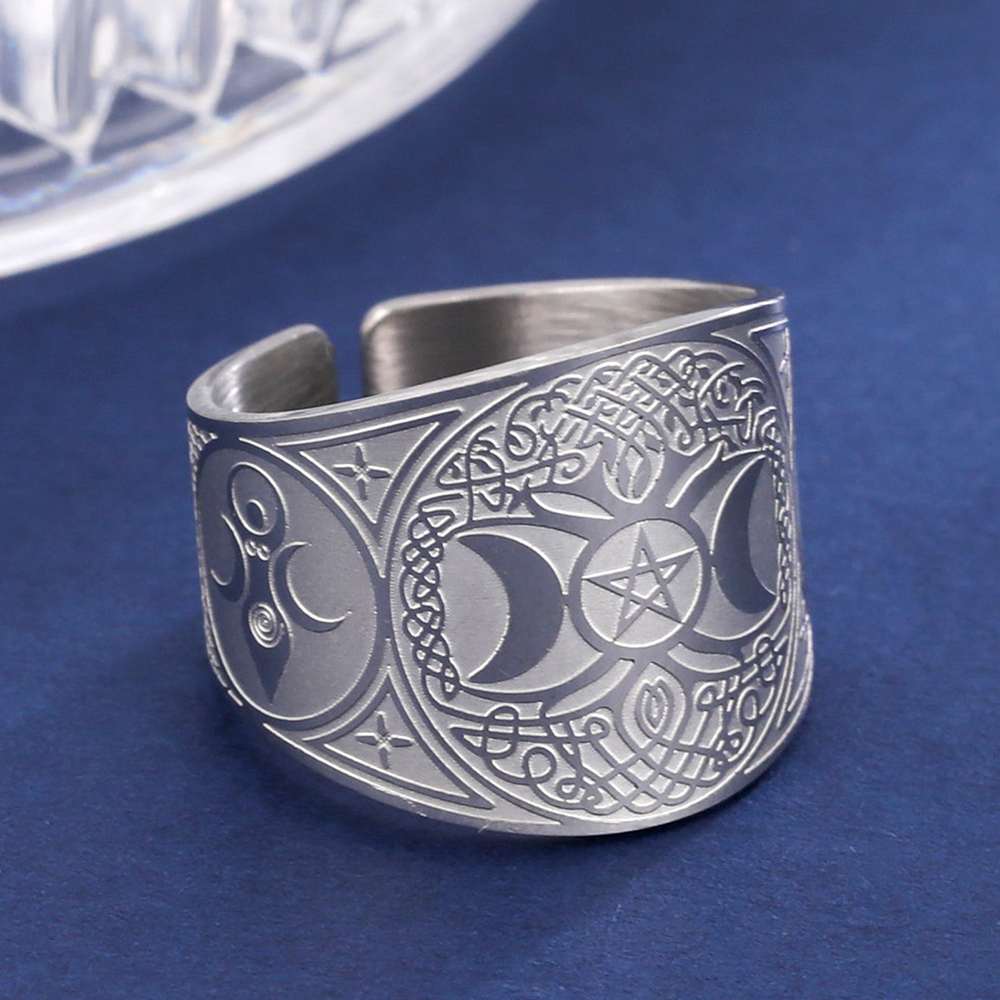 Triple moon A  silver