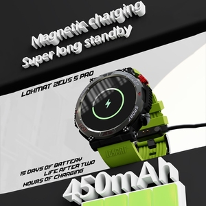 Montre connectée Lokmat <span class=keywords><strong>Zeus</strong></span> 5 Pro 2024 populaire en gros, 1,46 pouce, étanche 5 ATM, lampe de poche, appels sans fil, montre connectée de sport - Product Image 2