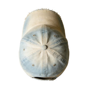 Gorra de Papá de Algodón con Bordado Desgastado, Gorra de Papá de 6 Paneles, Gorra de Papá Personalizada con Correa Ajustable, Gorra de Papá Bordada de Algodón Reciclado - Product Image 2