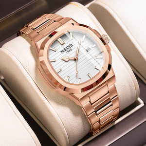 <span class=keywords><strong>Orologio</strong></span> da Uomo NIBOSI 2632 Novità 2025 Business Impermeabile con Datario Luminoso Cassa Quadrata in Acciaio Inossidabile al Quarzo - Product Image 2