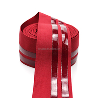 Bande élastique tricotée en silicone imprimée, bande élastique personnalisée avec logo imprimé pour sacs, chaussures, vêtements, ceintures, impression sérigraphique