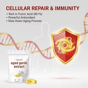 Odorless Aged Garlic Extract Natural Softgel Capsules 300 Count Heart Health Supplement Lower Blood Pressure <strong>Cholesterol</strong> Immune - Product Image 4