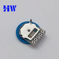 Potentiomètre DB-1001G 14x2mm 5 broches 10K Ohm à double cadran conique pour volume, potentiomètre à molette pour enregistreur