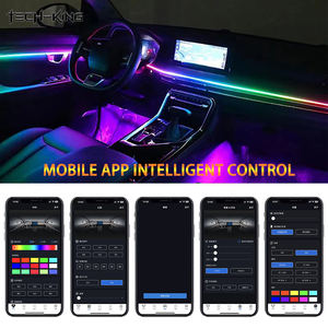 TECH-KING 18 en 1 Sinfonía interior Flow Chasing Light <span class=keywords><strong>Cambio</strong></span> de ambiente luz rgbw color fibra acrílica <span class=keywords><strong>coche</strong></span> luz ambiental - Product Image 5