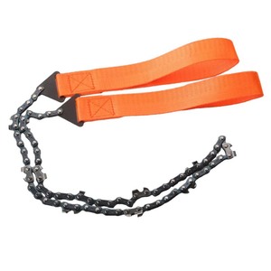 Mini Chainsaw 65cm Chain Length Orange Handle Manual Portable Outdoor Survival Garden Logging <b>Saw</b> - Product Image 4