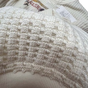 Maglietta <span class=keywords><strong>Termica</strong></span> Finch Garment a <span class=keywords><strong>Maniche</strong></span> <span class=keywords><strong>Lunghe</strong></span> da Uomo, in Cotone Bianco Pesante, Stampa Personalizzata, Taglio Corto e Squadrato, Stile Casual, in <span class=keywords><strong>Maglia</strong></span> Waffle - Product Image 5