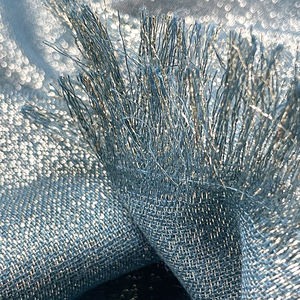 Turban <span class=keywords><strong>Voile</strong></span> à paillettes personnalisé de luxe, hijabs en satin scintillant, foulard en mousseline de soie Medina châle à pompons pour femmes musulmanes - Product Image 4