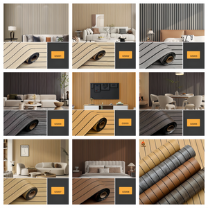 Autocollant Mural 3D Moderne Effet Treillis Étanche en <span class=keywords><strong>PVC</strong></span> Auto-Adhésif Panneau Décoratif Cloisonnable pour Salon Application Facile et Garantie 1 An - Product Image 6