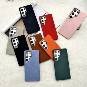 Funda Magnética Clásica Delgada de Cuero PU con Llaves Metálicas Naranjas y Marco para Lente para <span class=keywords><strong>Samsung</strong></span> S26 Ultra S25 FE A07 A17 A06 A26 A57 - Product Image 1