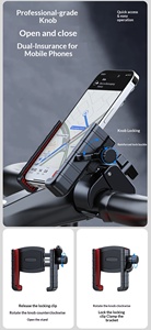 <span class=keywords><strong>Support</strong></span> de téléphone pour vélo OEM/ODM, <span class=keywords><strong>support</strong></span> de téléphone flexible pour moto, <span class=keywords><strong>support</strong></span> de téléphone antichoc en ABS, <span class=keywords><strong>support</strong></span> de style <span class=keywords><strong>Quad</strong></span> <span class=keywords><strong>Lock</strong></span> pour la conduite - Product Image 4