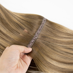 Extensions de cheveux humains vierges bruts à cuticules alignées, double tirage sans cheveux rebelles, trame papillon, prix d'usine - Product Image 2