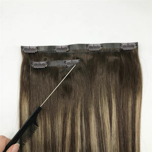 2025 Hochwertige Remy Haar verlängerung Hot Selling Invisible Clip Ins Nahtlose Clips auf Lager für Dubai und den Nahen Osten - Product Image 4