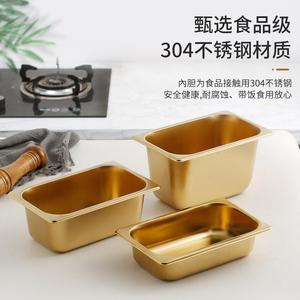 Gold Stainless Steel Serving Bowls With Lid For Kitchen Storage Home Use - Product Image 4