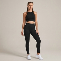 Soutien-gorge de sport sans couture pour femme FH, maintien moyen, rembourré, pour yoga et fitness, débardeur court, vêtement de sport